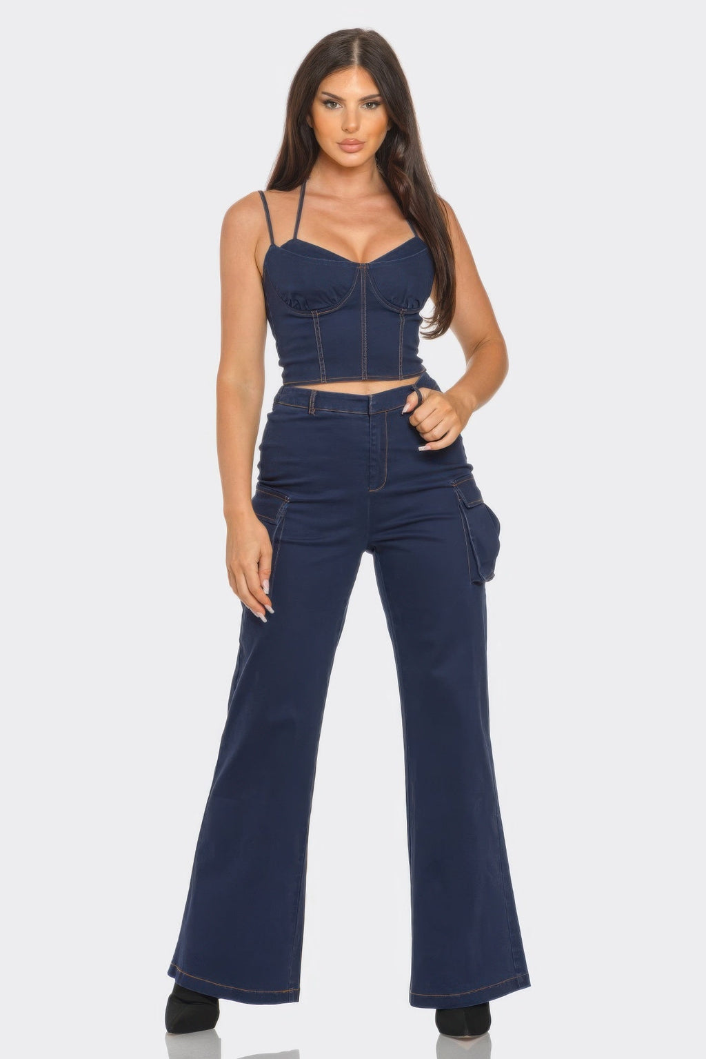Crop Jacket 3pcs Set by Tigbul's Variety Fashion Shop