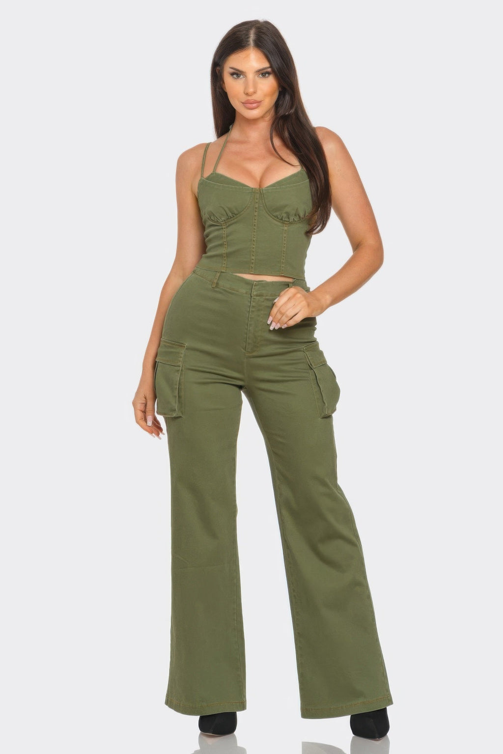 Crop Jacket 3pcs Set by Tigbul's Variety Fashion Shop