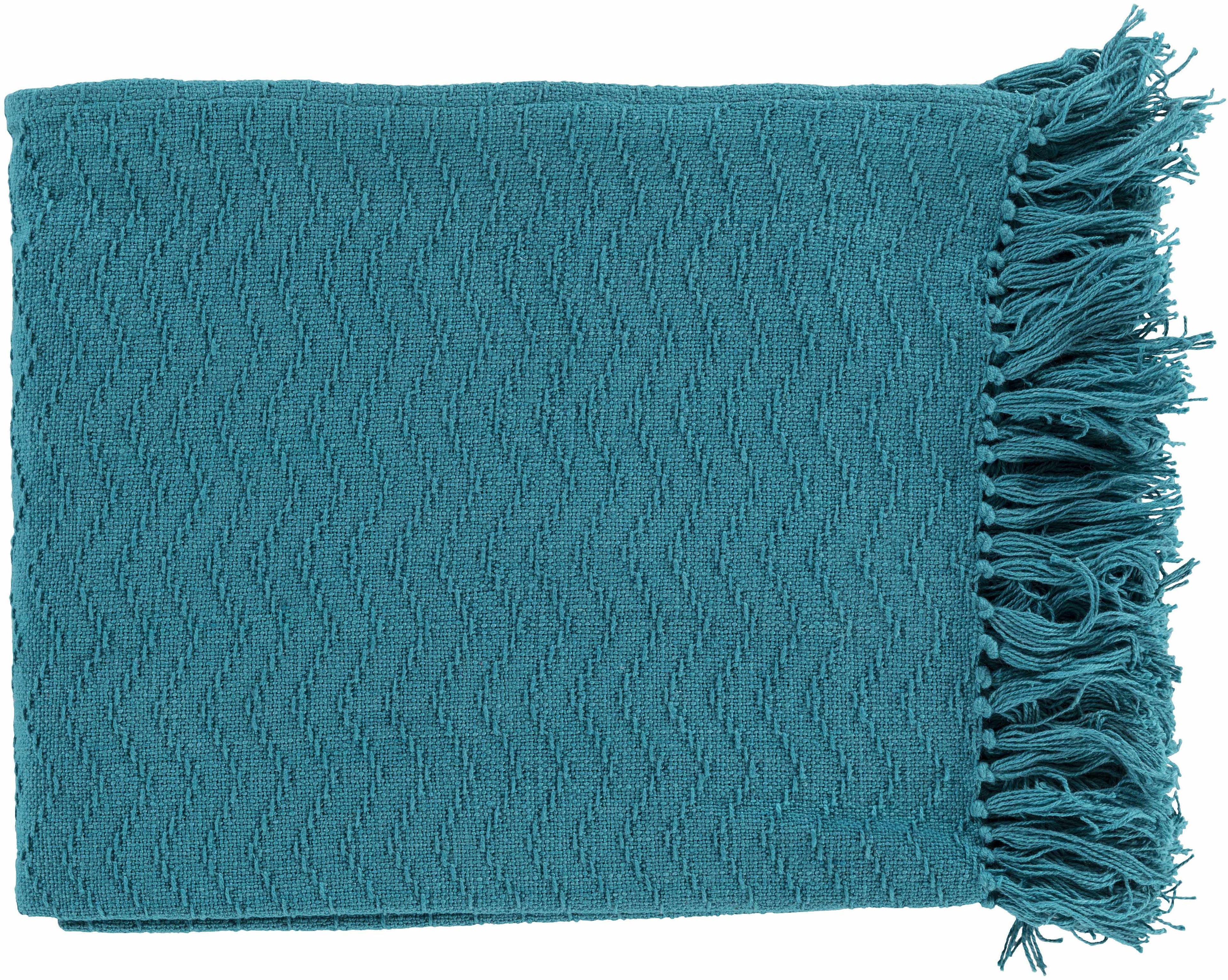 Chiconcuac Aqua Throw Blanket by Boutique Rugs