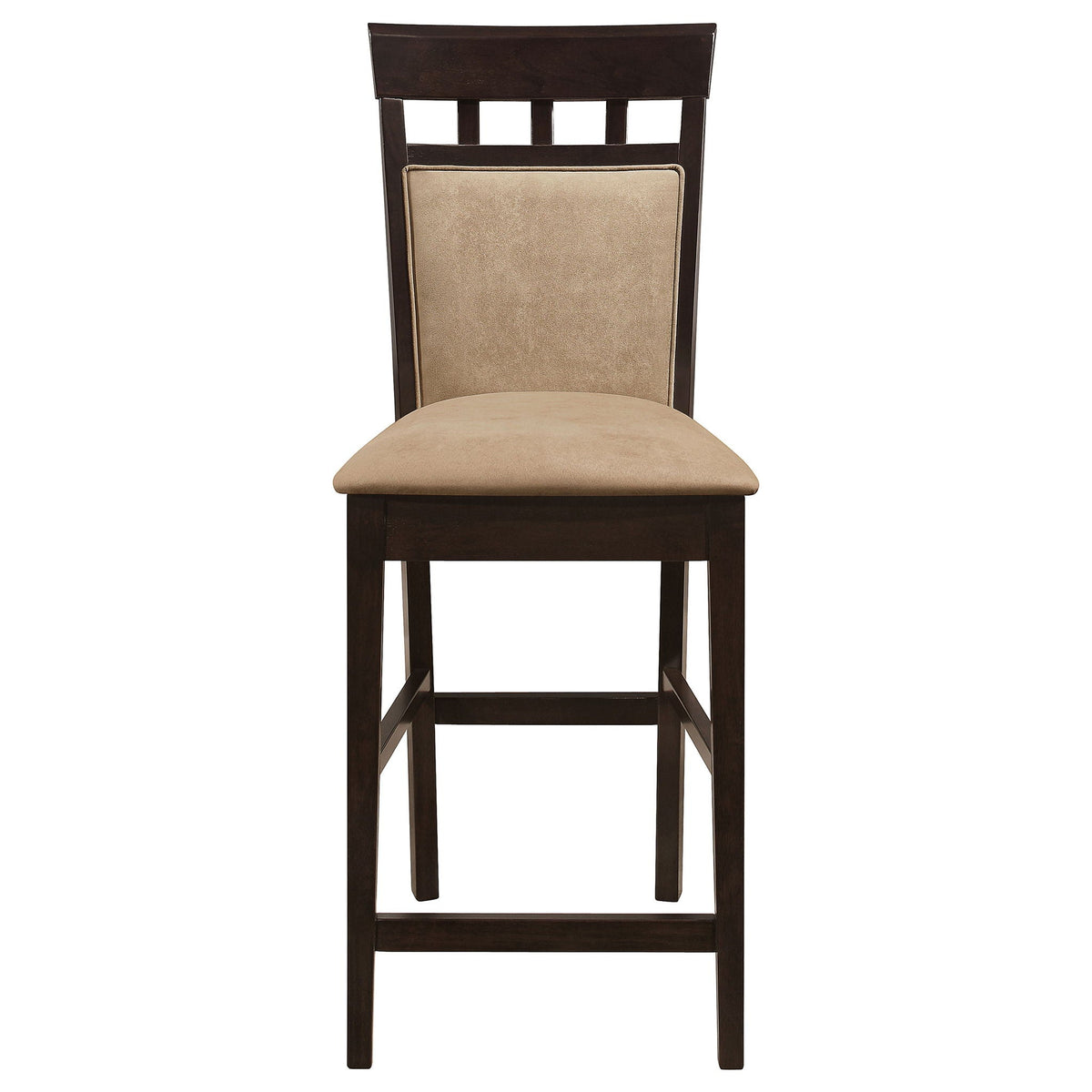 Gabriel Closed Back Counter Chair Cappuccino (Set of 2) by Unique Piece Furniture