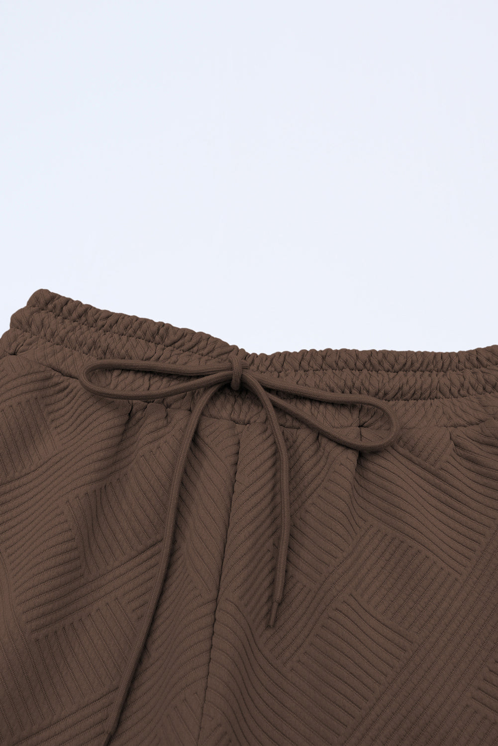 Brown Textured Loose Fit T Shirt and Drawstring Pants Set by Wild and Free Boutique