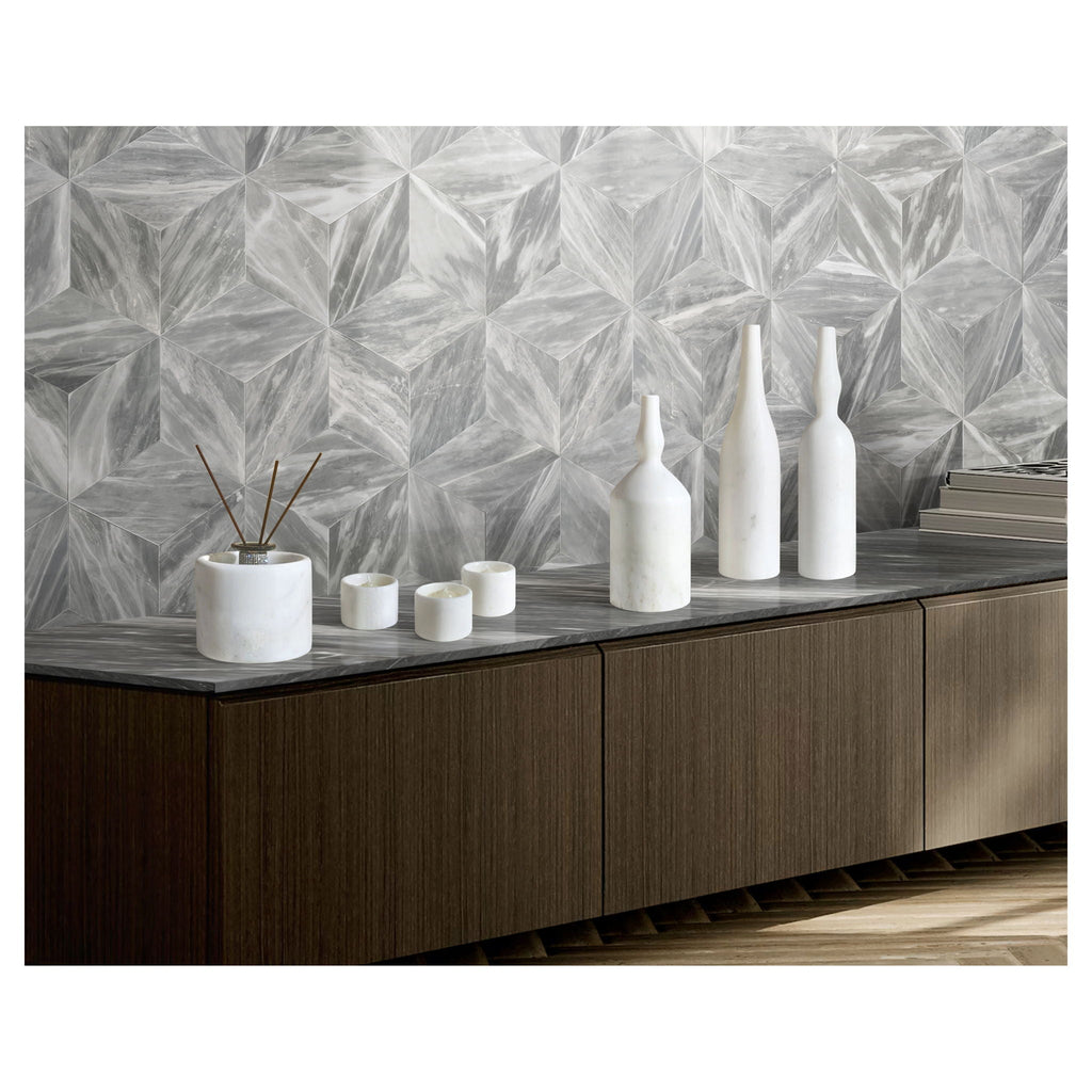 7 Pieces Luxury Natural Marble Living Room Accessories Set by Unique Piece Furniture