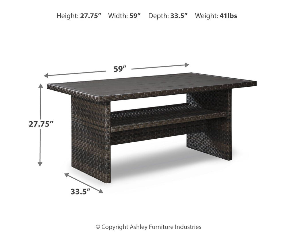 Easy Isle - RECT Multi-Use Table - Dark Brown / Beige by Unique Piece Furniture