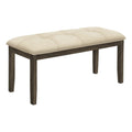 Bench, Rectangular, Hallway, Upholstered, Transitional - Cream by Unique Piece Furniture