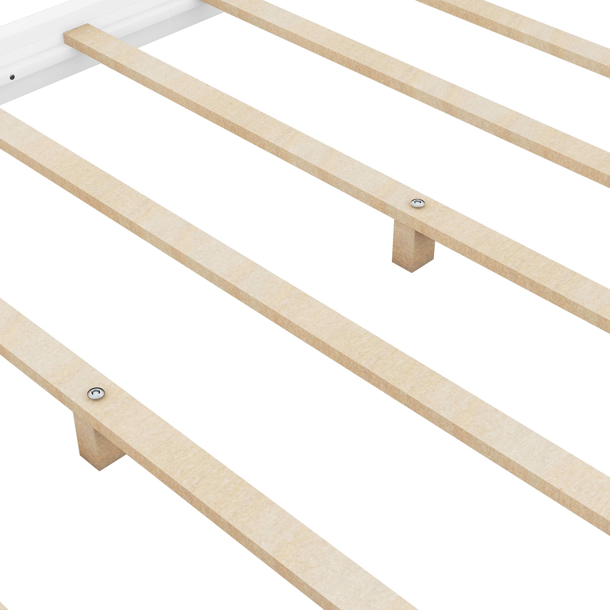 Wood Canopy Platform Bed With Support Legs And Airflow Slats by Unique Piece Furniture