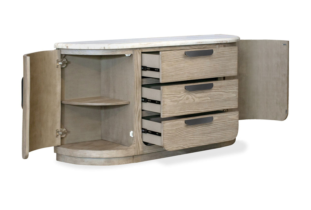 Braelyn - Stone Top Buffet - Dorian Gray by Unique Piece Furniture