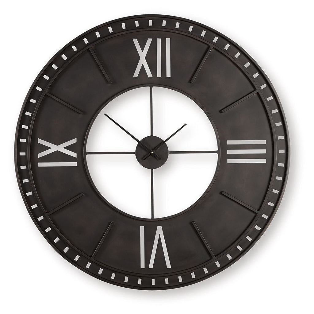 Lytle - Wall Clock - Antique Brown by Unique Piece Furniture