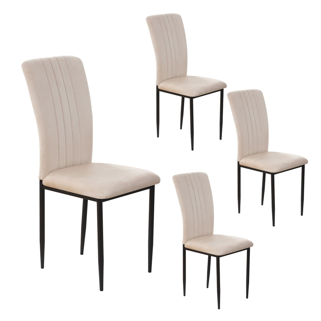 Velvet Dining Chairs For Dining Room (Set of 4) by Unique Piece Furniture