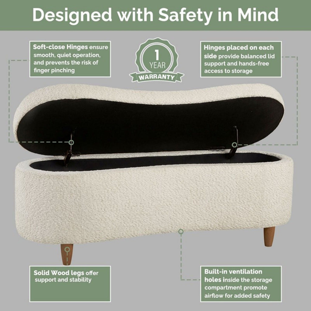 Flip Top Storage Bench by Unique Piece Furniture
