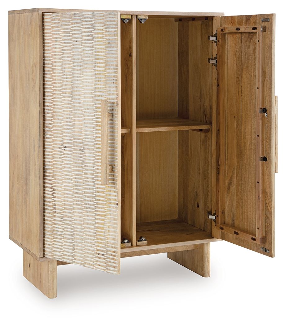 Dallinbury - Accent Cabinet - Natural / White Wash by Unique Piece Furniture