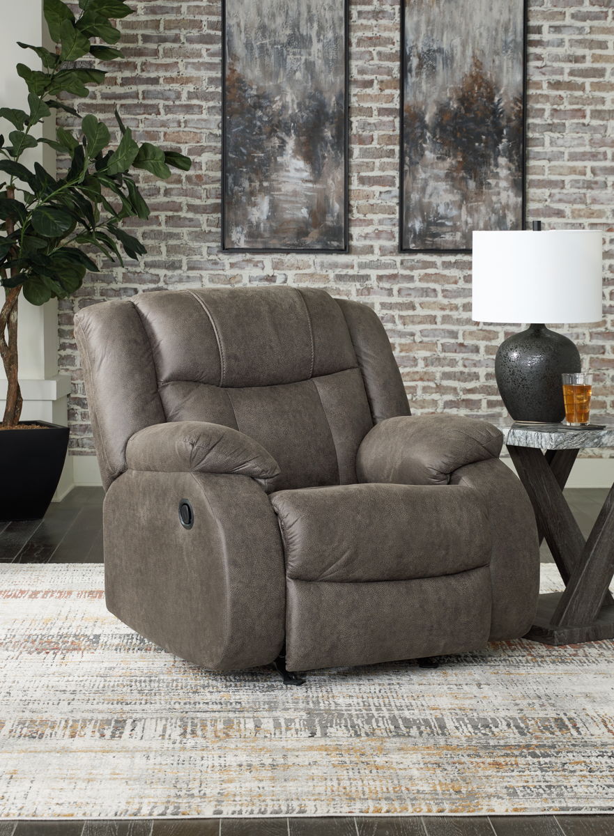 First Base - Rocker Recliner - Gunmetal by Unique Piece Furniture