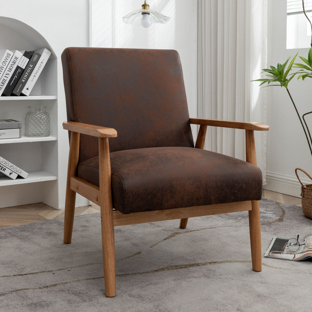 Wide Arm Chair - Brown by Unique Piece Furniture