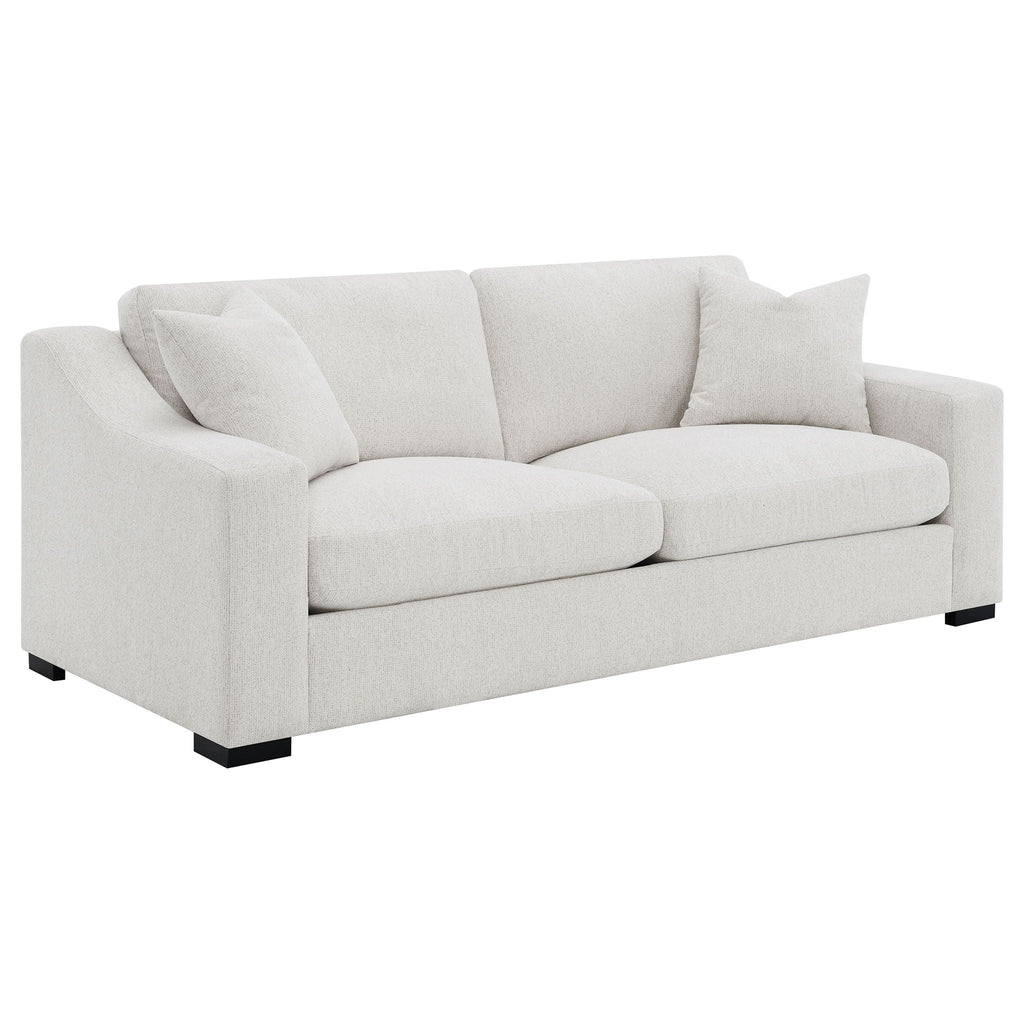 Ashlyn Fabric Upholstered Track Arm Sofa Sand by Unique Piece Furniture
