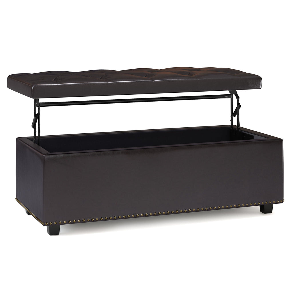 Hamilton - Upholstered Lift Top Rectangular Storage Ottoman by Unique Piece Furniture