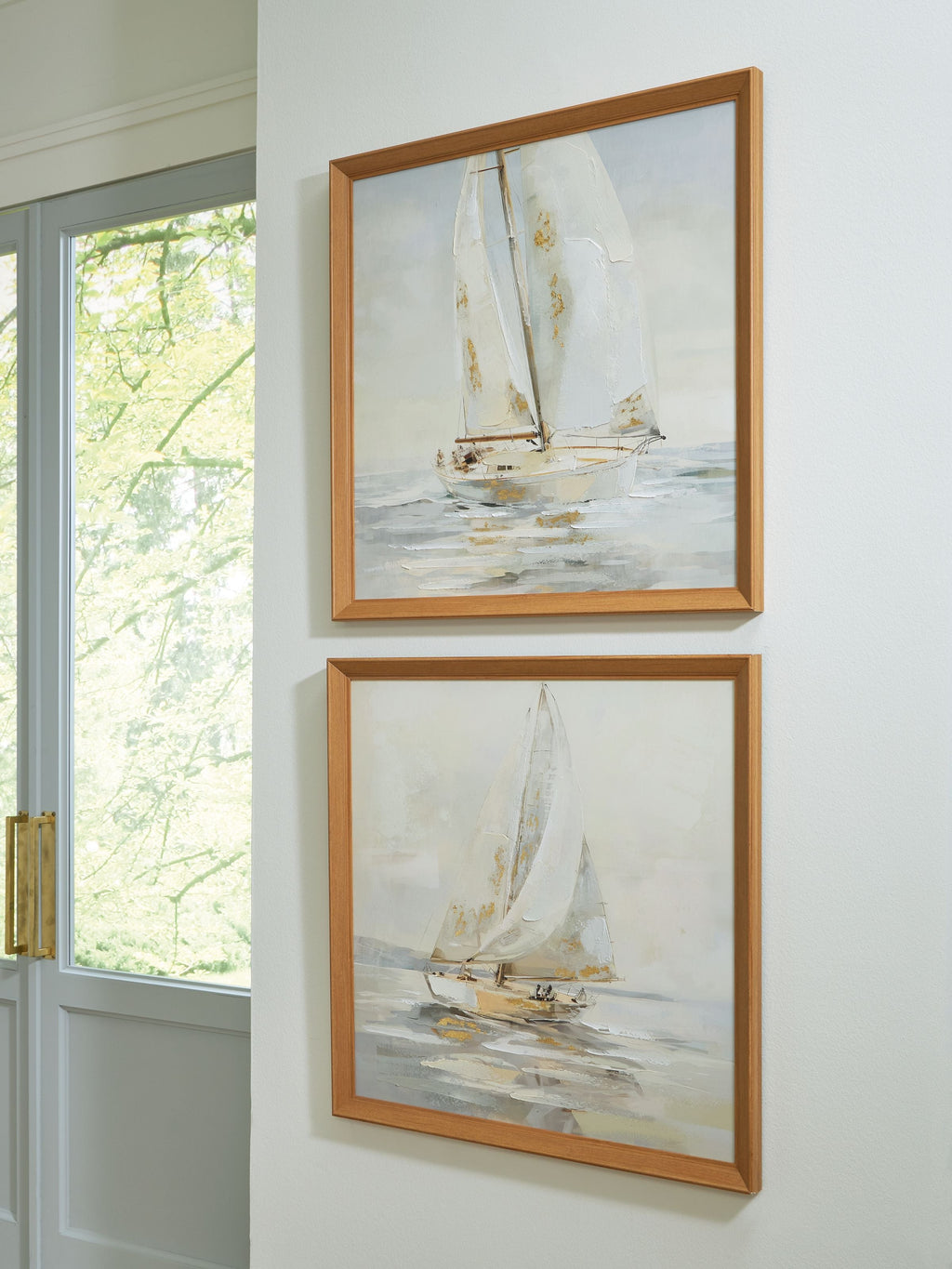 Winbrook - Wall Art Set (Set of 2) - Gray / Tan / Gold Finish by Unique Piece Furniture