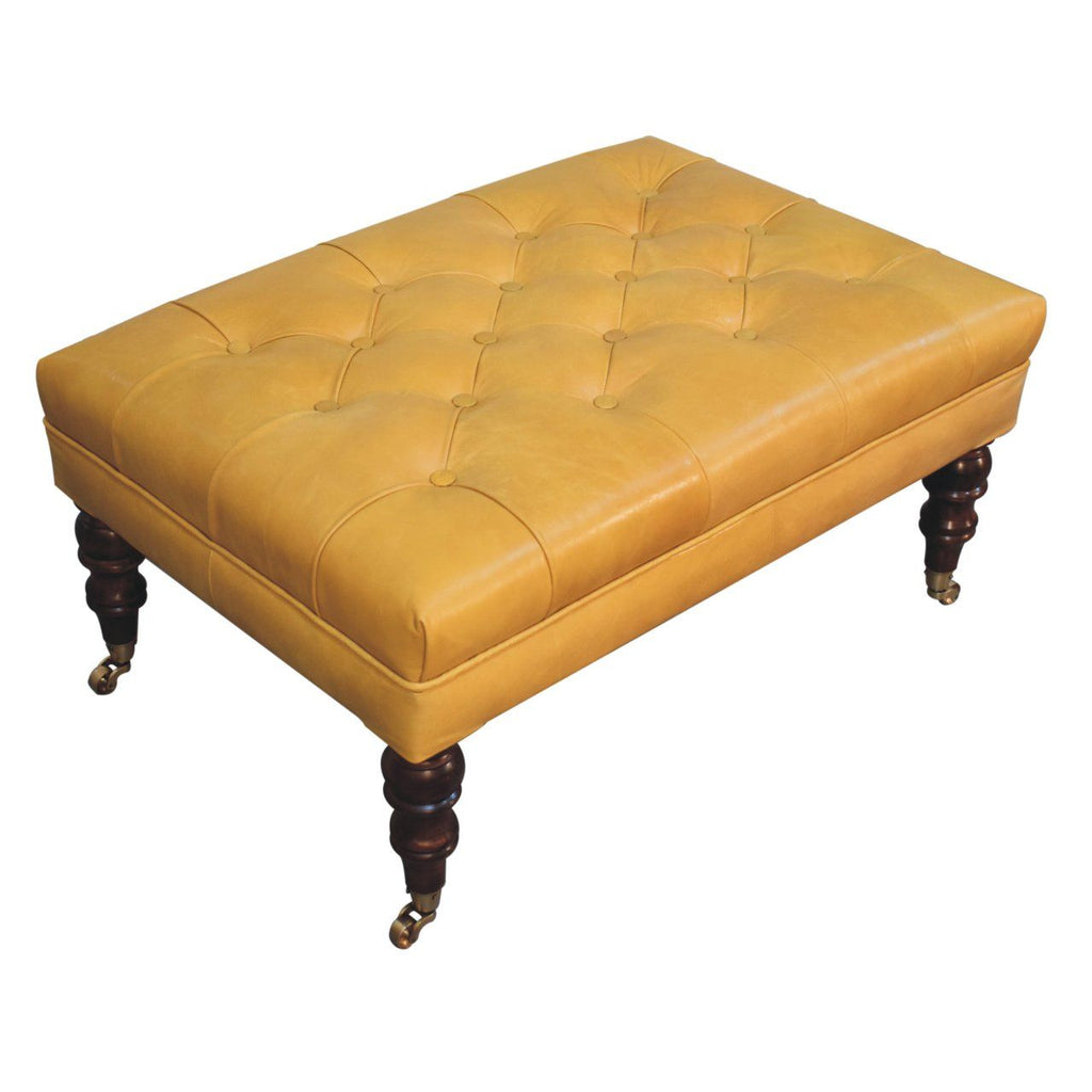 Buffalo - Ottoman With Castor Legs by Unique Piece Furniture