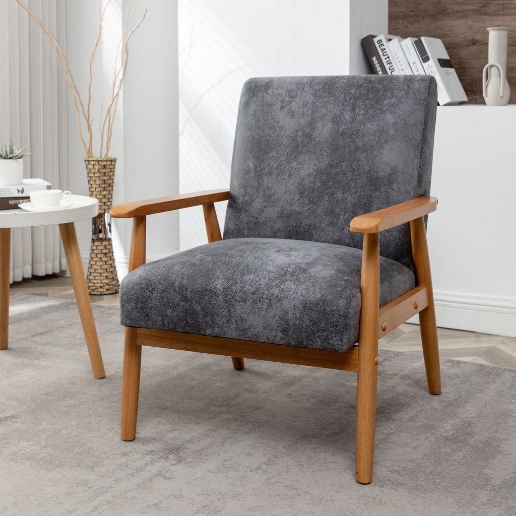 Wide Classic Mid-Century Modern Arm Chair by Unique Piece Furniture