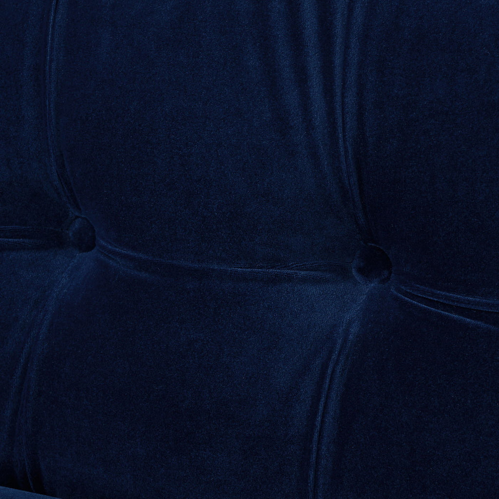 Jack - Modern Tuxedo Tufted Sofa - Navy Blue by Unique Piece Furniture