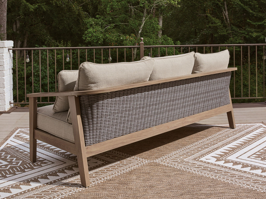 Harmony Headlands - Sofa With Cushion - Natural / Gray by Unique Piece Furniture