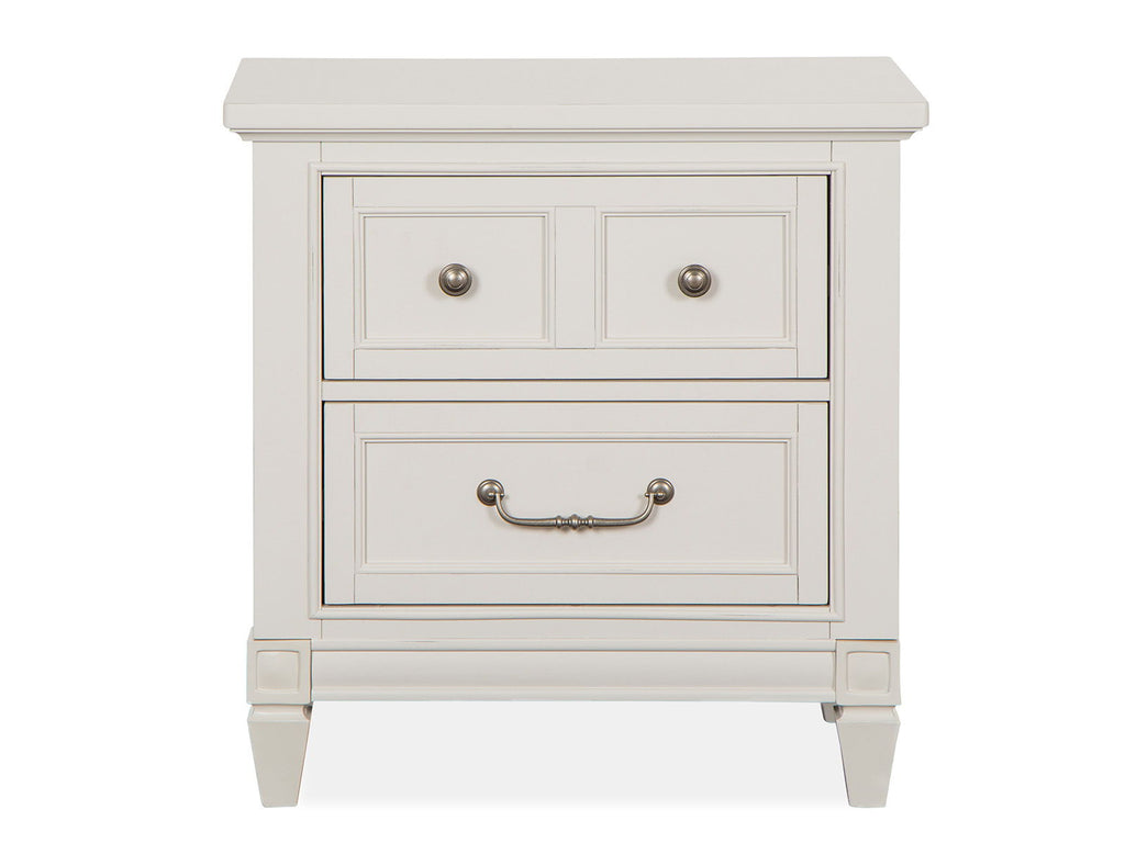 Willowbrook - Drawer Nightstand - Egg Shell White With Slight Rub Through by Unique Piece Furniture