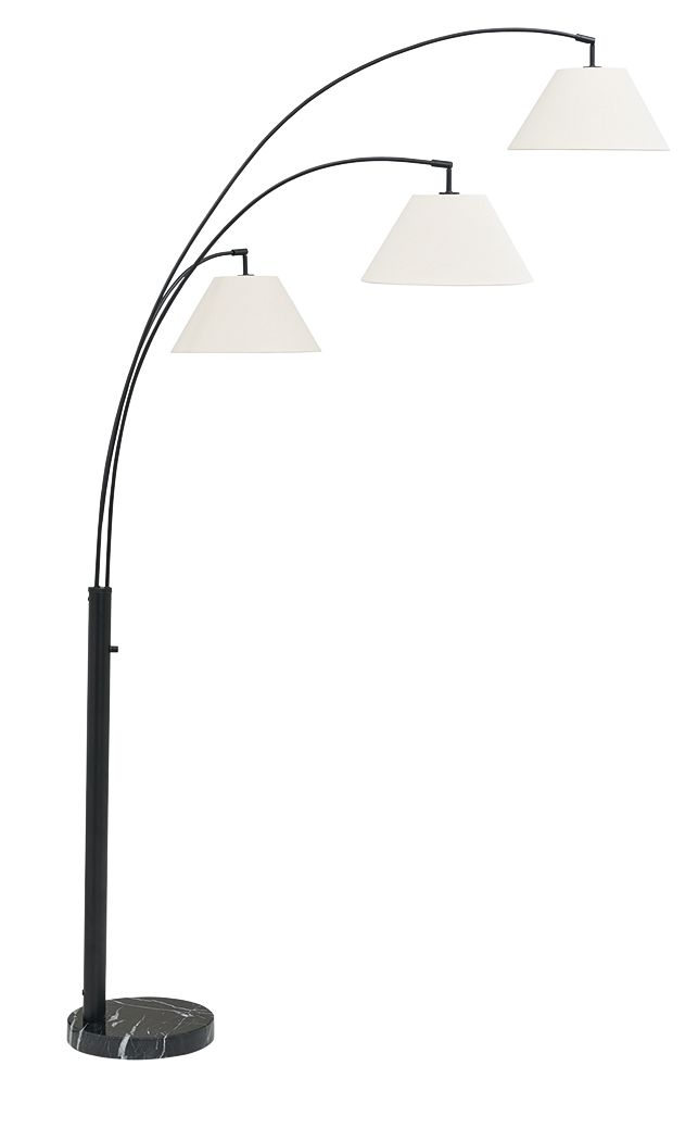 Gibbswellner - Metal Arc Lamp - Black by Unique Piece Furniture
