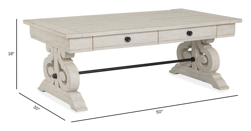 Bronwyn - Rectangular Cocktail Table - Alabaster by Unique Piece Furniture
