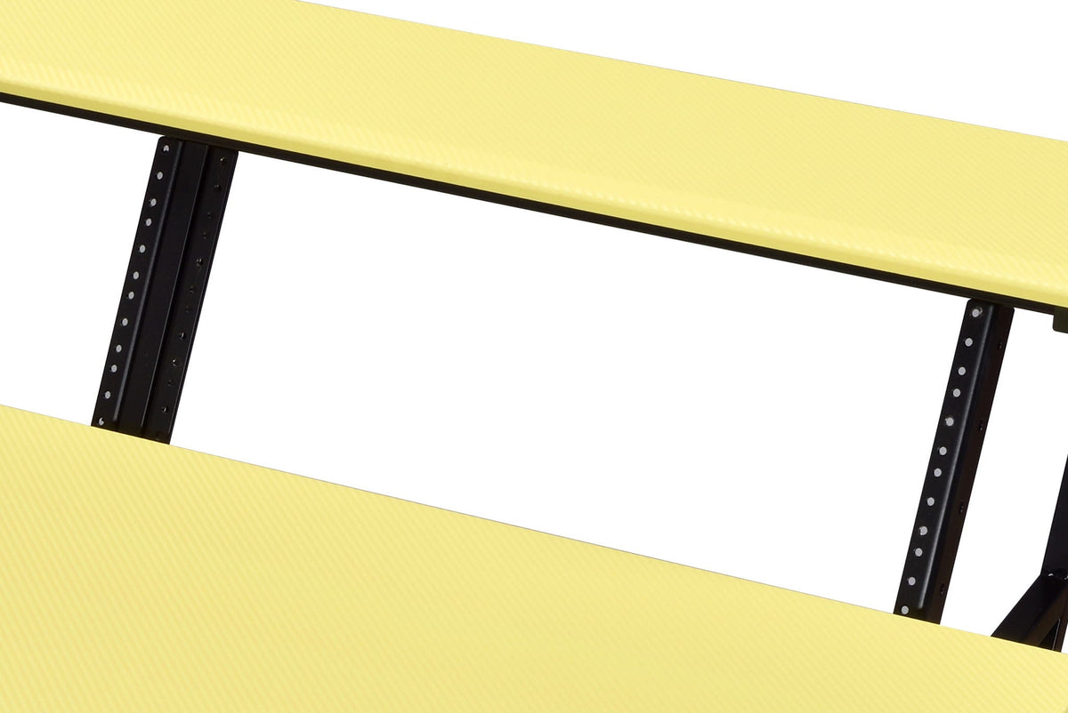 Suitor - Music Recording Studio Desk - Black / Yellow by Unique Piece Furniture
