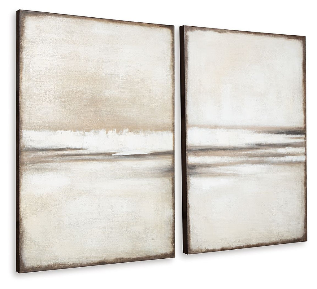 Brockdunn - Wall Art Set (Set of 2) - Tan / Brown by Unique Piece Furniture