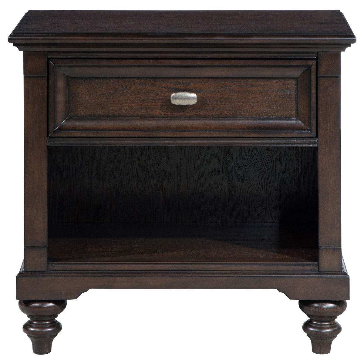 Andover 1-drawer Nightstand Bedside Table Dark Oak by Unique Piece Furniture