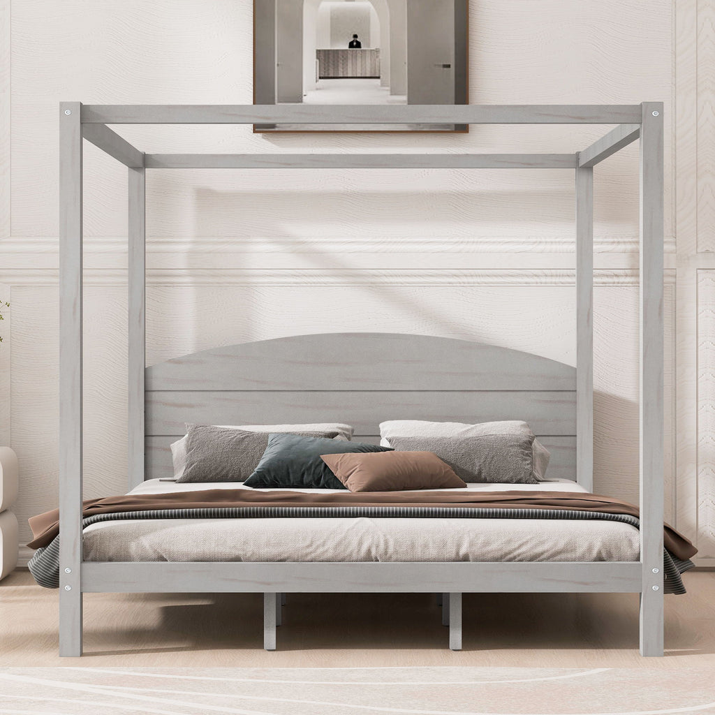 anopy Platform Bed With Headboard And Support Legs by Unique Piece Furniture