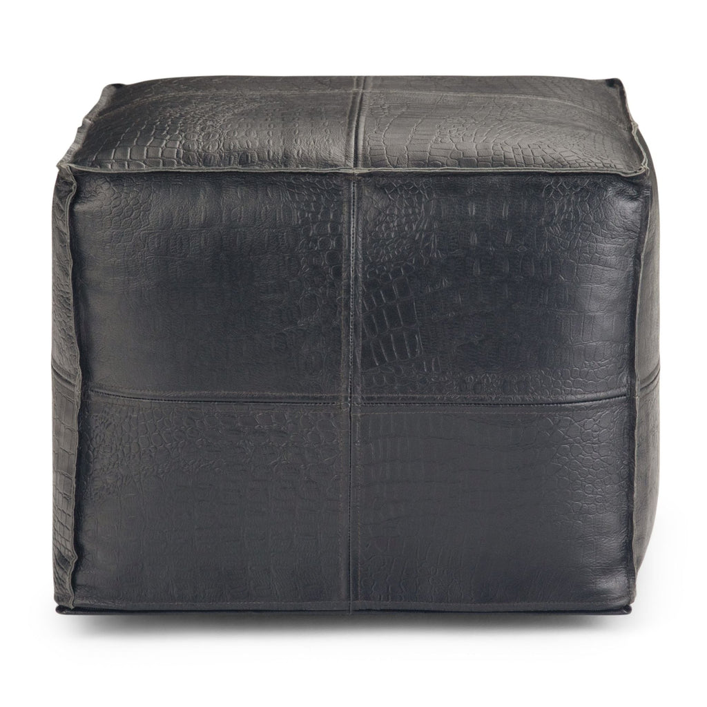 Bowen - Square Pouf - Black by Unique Piece Furniture