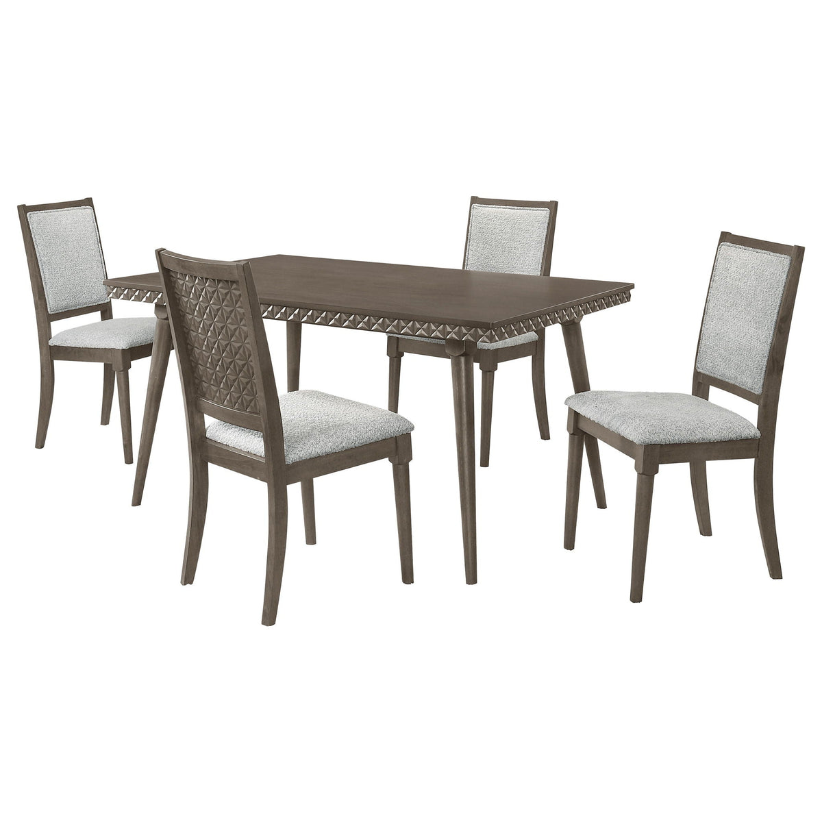 Onslow 5-piece 59-inch Rectangular Dining Set Dark Brown by Unique Piece Furniture