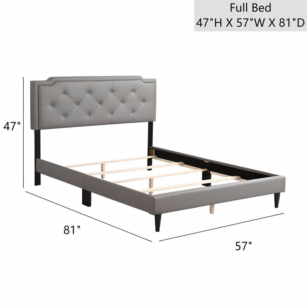 Button Tufted Bed Charming For Cozy Spaces by Unique Piece Furniture