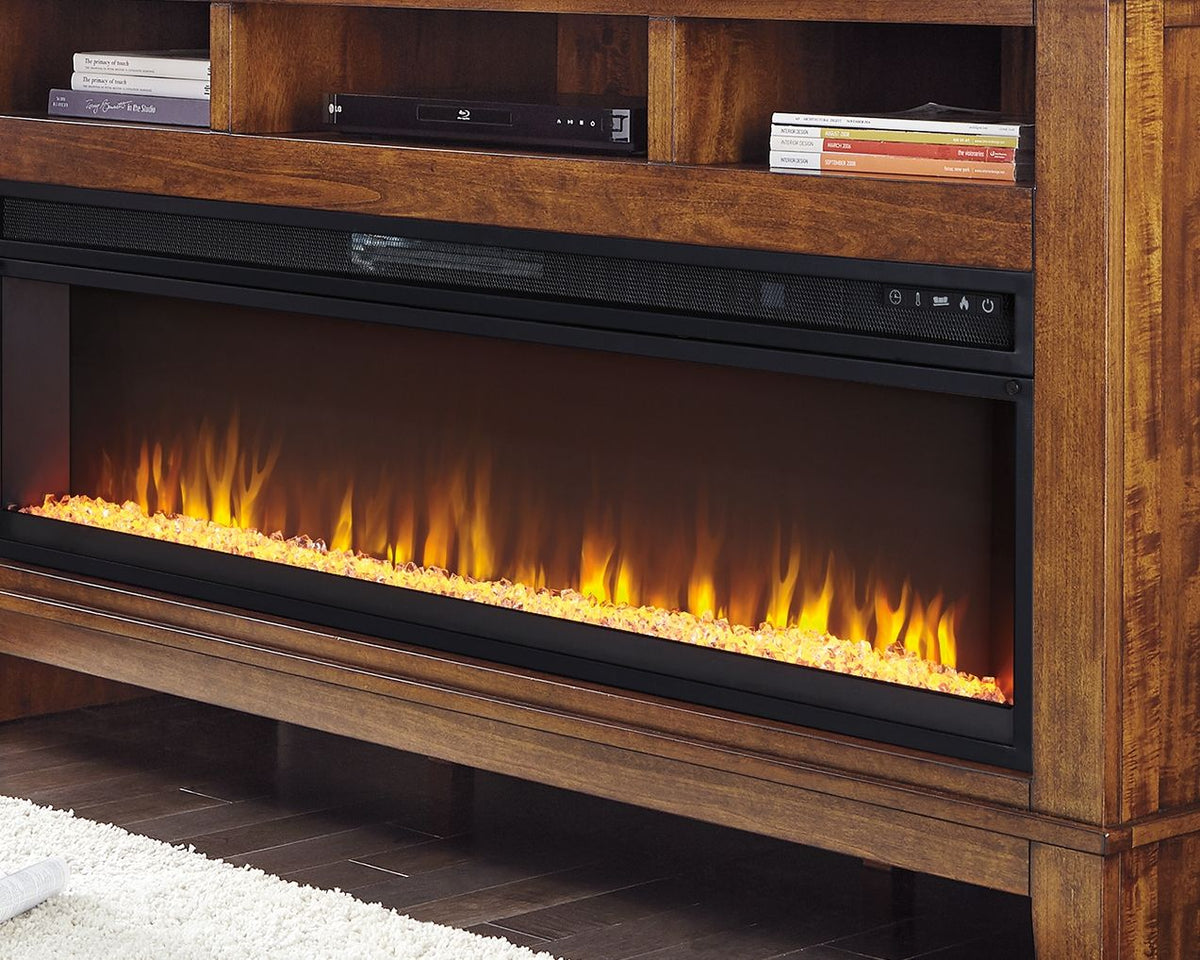 Entertainment Accessories - Wide Fireplace Insert - Black by Unique Piece Furniture