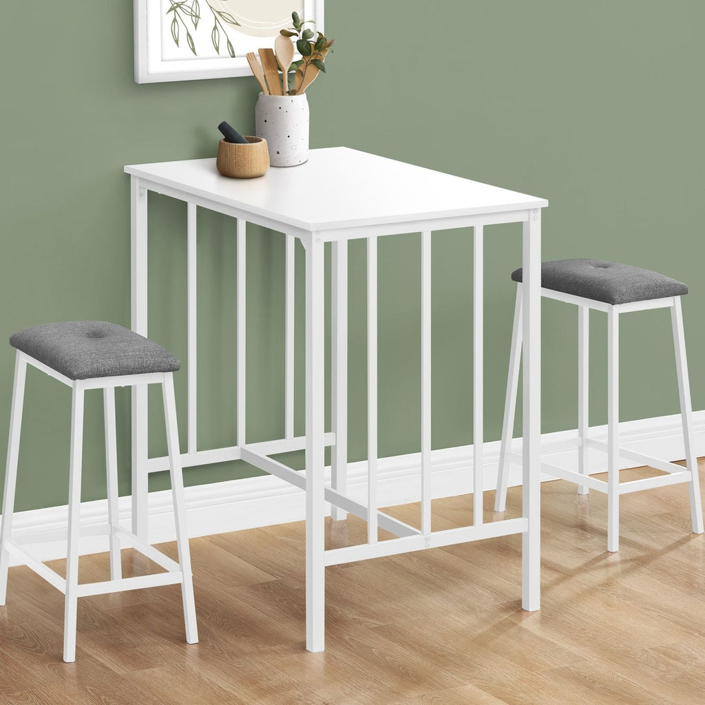 3 Pieces Dining Set, Counter Height, Rectangular, Small, Contemporary & Modern by Unique Piece Furniture
