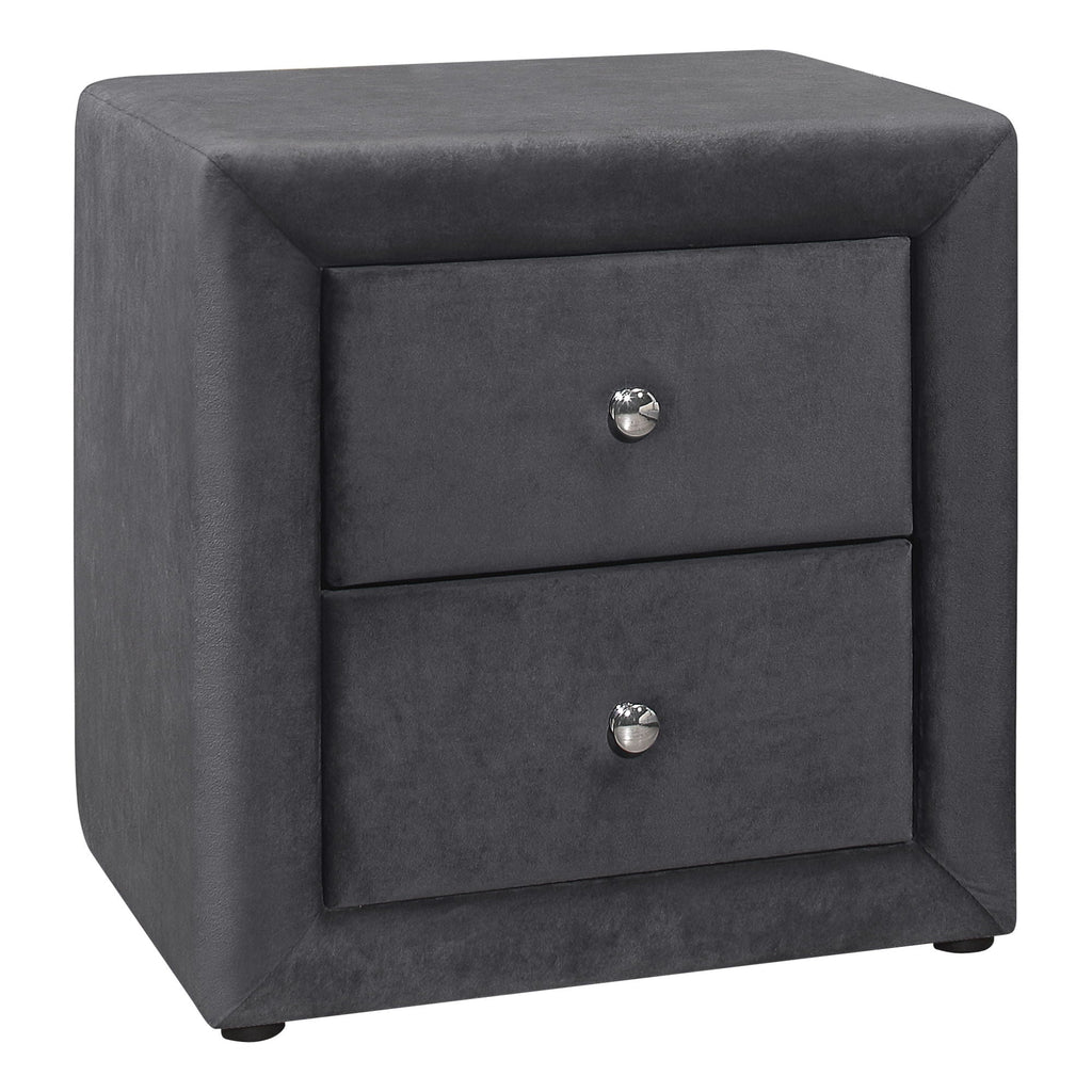 Nightstand, Storage Drawer Versatile Use, Upholstered, Transitional by Unique Piece Furniture