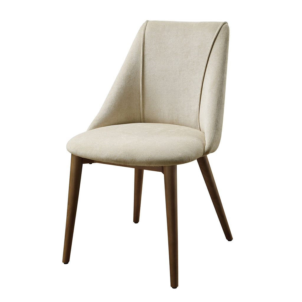 Willene - Polished Microfiber Side Chair (Set of 2) - Beige by Unique Piece Furniture