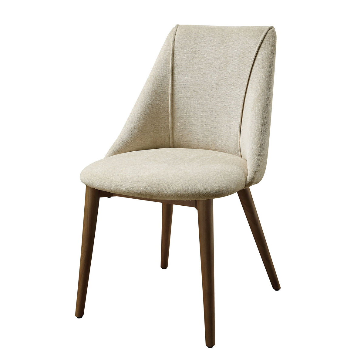 Willene - Polished Microfiber Side Chair (Set of 2) - Beige by Unique Piece Furniture