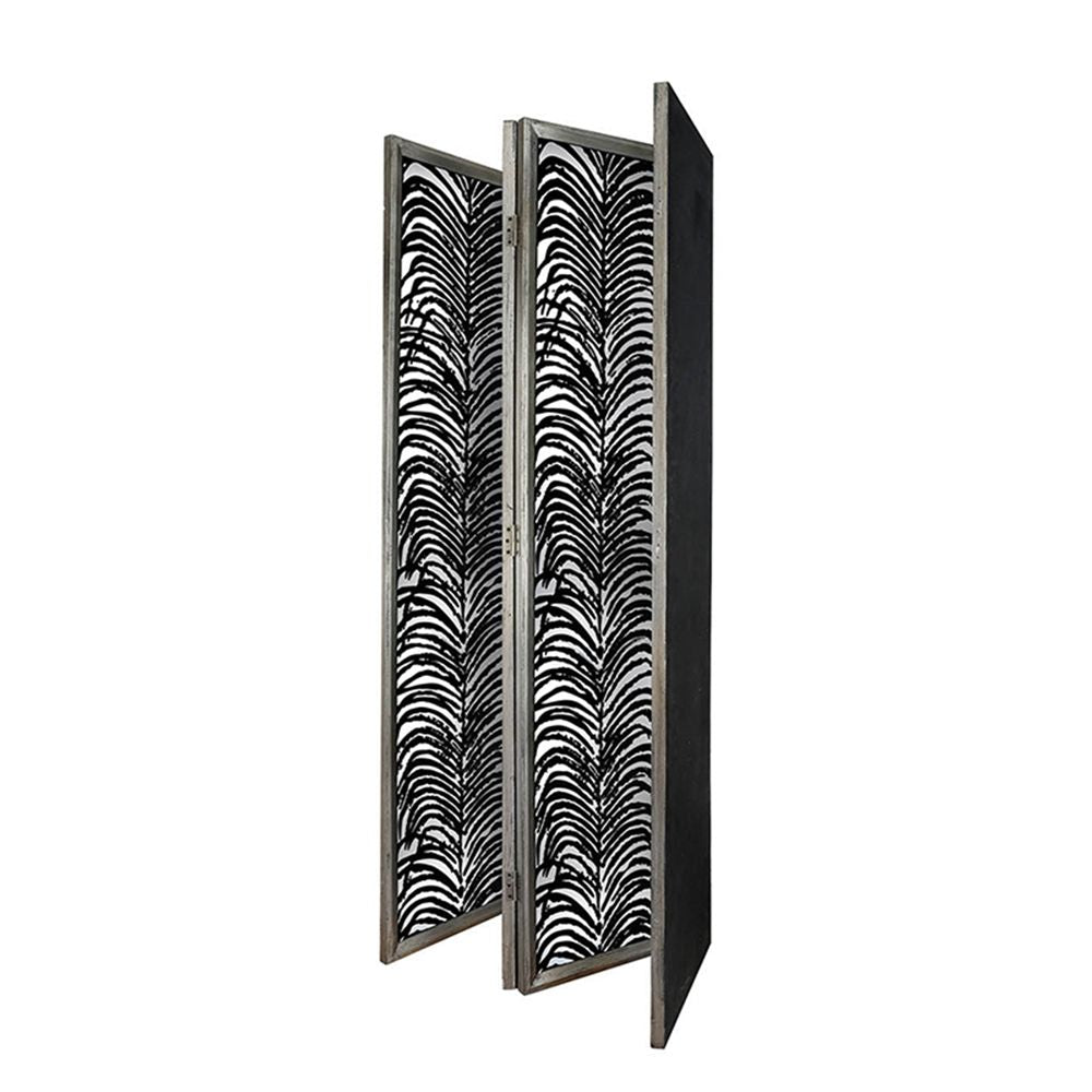 Room Divider, Herero 4 Panel Decorative Screen - Black by Unique Piece Furniture