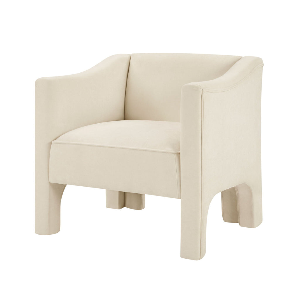 Barrel Accent Chair With Enclosed Arms by Unique Piece Furniture