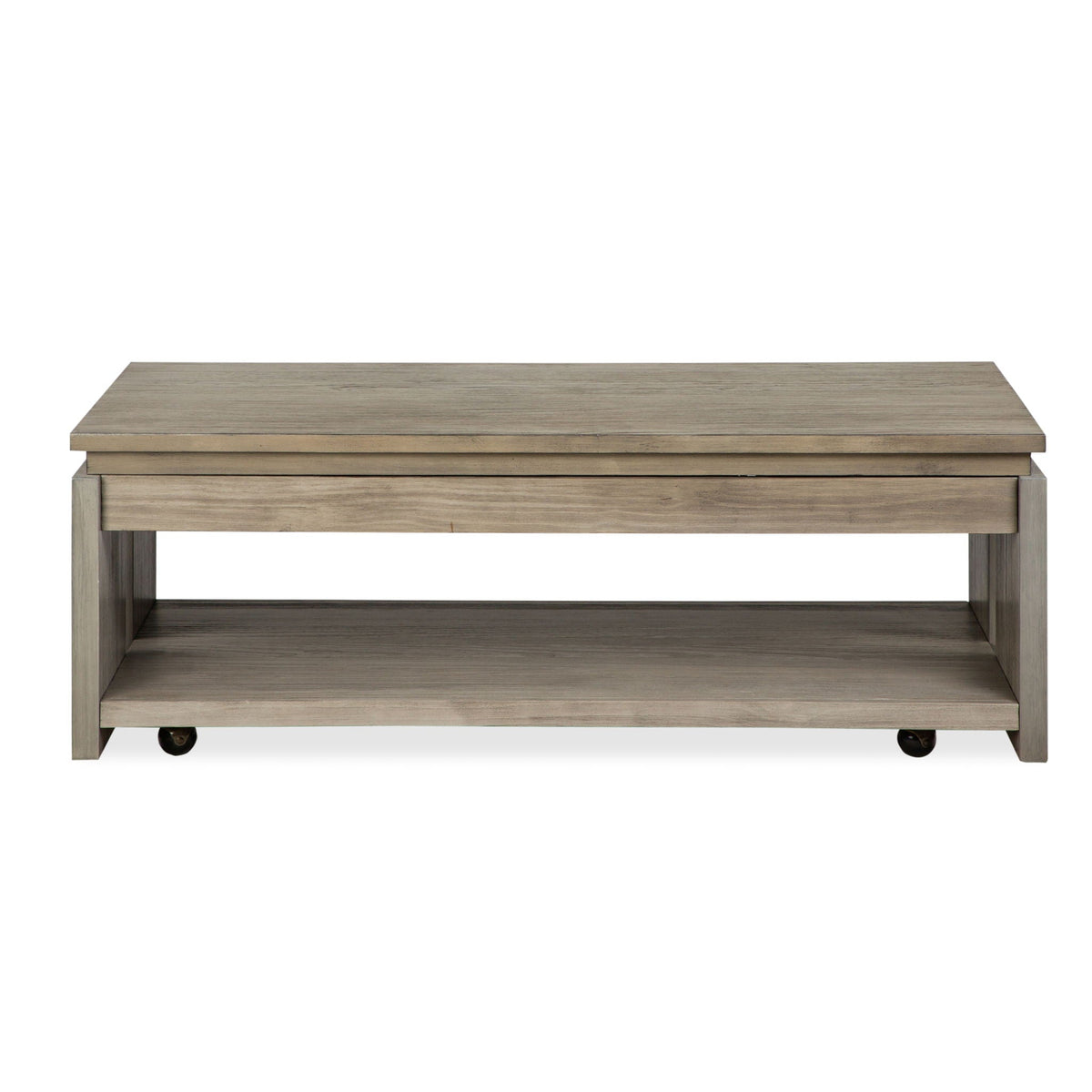 Conrad - Rectangular Lift Top Storage Cocktail Table With Casters - Stone Harbor Gray by Unique Piece Furniture