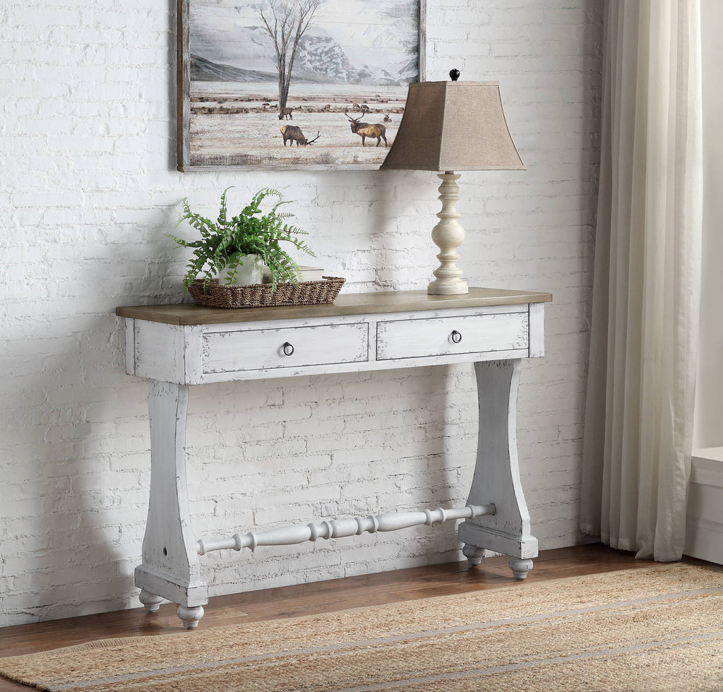 Carminda - Console Table - Antique White by Unique Piece Furniture