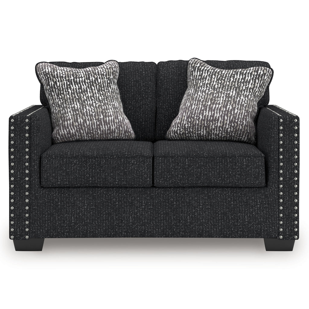 Jasmine Peaks - Loveseat - Coal by Unique Piece Furniture