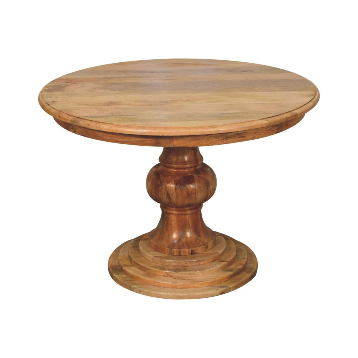 Round Turned Dining Table - Oak by Unique Piece Furniture