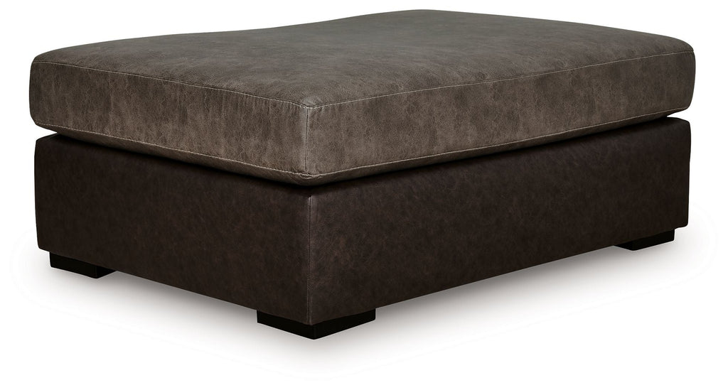 Castille Way - Oversized Accent Ottoman - Fossil by Unique Piece Furniture