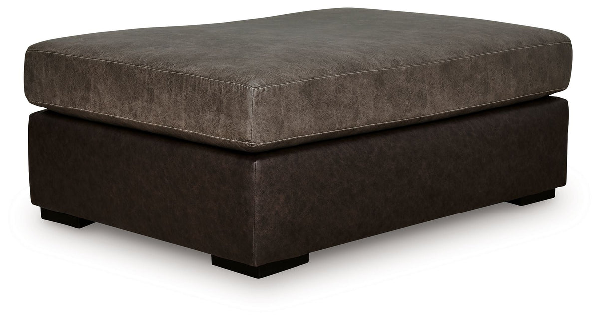Castille Way - Oversized Accent Ottoman - Fossil by Unique Piece Furniture
