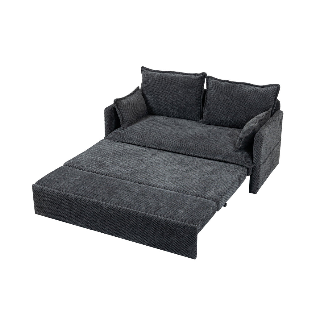 Pull Out Sofa Bed, Convertible Sleeper Sofa Couch, Side Storage, And USB / C - Type Charging Ports Chair by Unique Piece Furniture