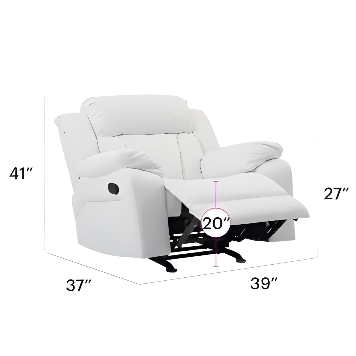 Comfortable Rocking Motion Recliner by Unique Piece Furniture