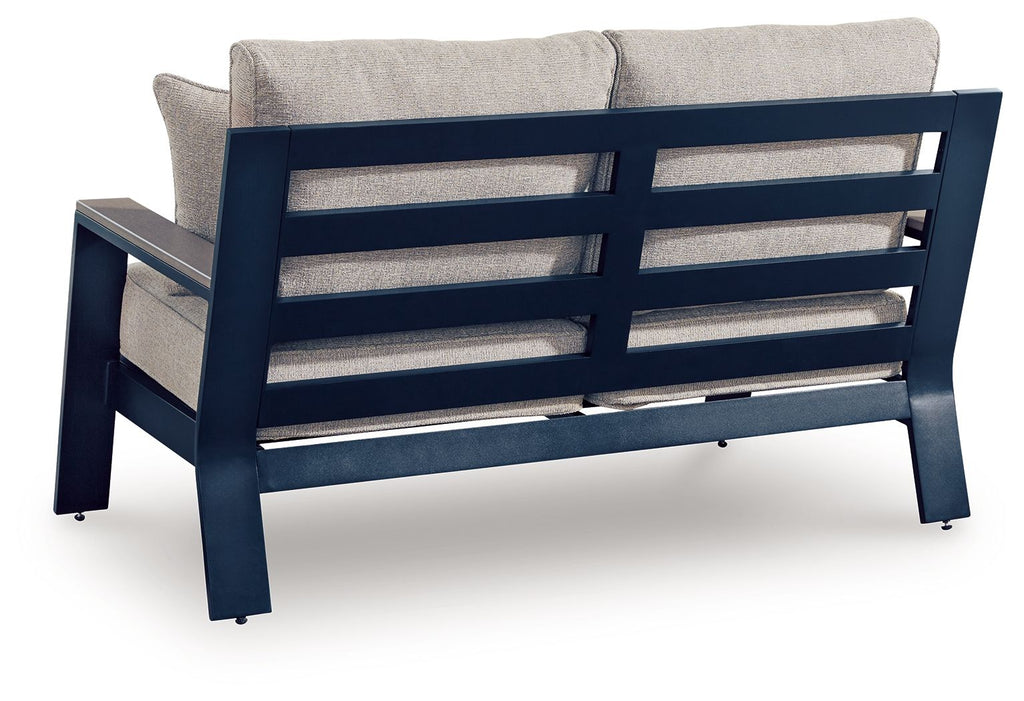 East Beach - Loveseat With Cushion - Blue by Unique Piece Furniture