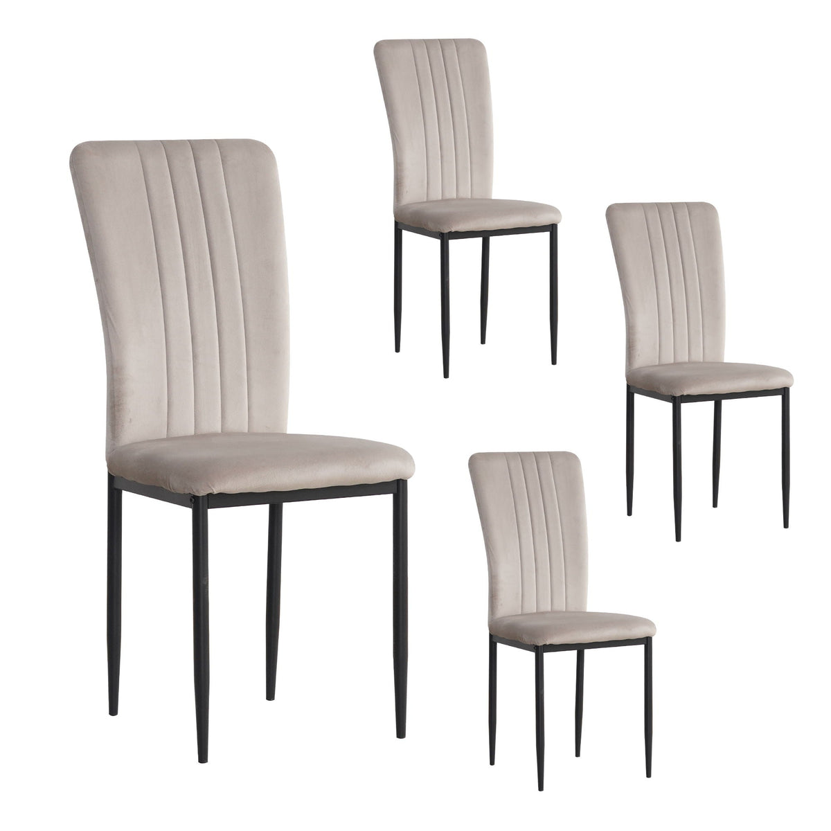 Velvet Dining Chairs For Dining Room (Set of 4) by Unique Piece Furniture